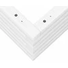 Sodo lovelis, baltas, 70x70x23cm, pušies medienos masyvas