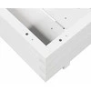 Sodo lovelis, baltas, 70x70x26,5cm, pušies medienos masyvas