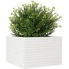 Sodo lovelis, baltas, 70x70x45,5cm, pušies medienos masyvas