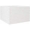 Sodo lovelis, baltas, 70x70x45,5cm, pušies medienos masyvas