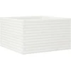 Sodo lovelis, baltas, 80x80x45,5cm, pušies medienos masyvas
