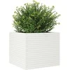 Sodo lovelis, baltas, 80x80x68,5cm, pušies medienos masyvas