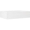 Sodo lovelis, baltas, 90x60x23cm, pušies medienos masyvas
