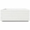 Sodo lovelis, baltas, 90x60x26,5cm, pušies medienos masyvas