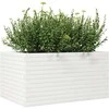 Sodo lovelis, baltas, 90x60x45,5cm, pušies medienos masyvas