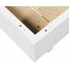 Sodo lovelis, baltas, 90x90x26,5cm, pušies medienos masyvas