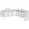 Sodo lovelis, baltos spalvos, 160x160x53cm, PP
