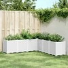 Sodo lovelis, baltos spalvos, 160x160x53cm, PP