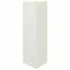 Sodo lovelis, baltos spalvos, 30x26x75cm, plienas, trikampis