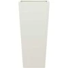 Sodo lovelis, baltos spalvos, 35x35x75cm, plienas