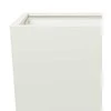 Sodo lovelis, baltos spalvos, 35x35x75cm, plienas