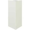 Sodo lovelis, baltos spalvos, 40x34,5x75cm, plienas, trikampis
