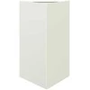 Sodo lovelis, baltos spalvos, 50x43x75cm, plienas, trikampis