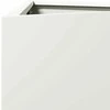 Sodo lovelis, baltos spalvos, 50x43x75cm, plienas, trikampis