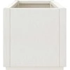 Sodo lovelis, baltos spalvos, 80x36x35cm, PP