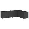 Sodo lovelis, juodos spalvos, 160x120x53cm, PP