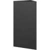 Sodo lovelis, juodos spalvos, 40x34,5x75cm, plienas, trikampis