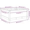 Sodo lovelis, medaus rudas, 82,5x82,5x39cm, pušies masyvas