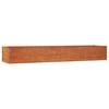 Aukštas sodo lovelis, rūdžių, 320x80x45cm, Corten plienas