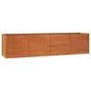 Aukštas sodo lovelis, rūdžių, 320x80x77cm, Corten plienas