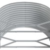 Aukštas sodo lovelis, pilkas, 396x100x68cm, plienas