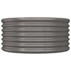 Sodo lovelis, pilkas, 80x80x36cm, plienas