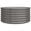 Sodo lovelis, pilkas, 80x80x36cm, plienas