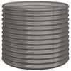 Sodo lovelis, pilkas, 80x80x68cm, plienas