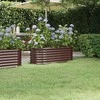 Aukštas sodo lovelis, rudas, 114x40x36cm, plienas