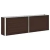 Lovelis, rudas, 240x40x77cm, galvanizuotas plienas, aukštas