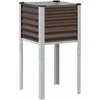 Sodo lovelis, rudas, 45x45x88cm, plienas