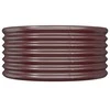 Sodo lovelis, rudas, 80x80x36cm, plienas