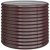 Sodo lovelis, rudas, 80x80x68cm, plienas
