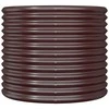 Sodo lovelis, rudas, 80x80x68cm, plienas