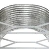 Aukštas sodo lovelis, sidabrinis, 554x100x68cm, plienas