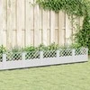 Sodo lovelis su kuoliukais, baltas, 363,5x43,5x43,5cm, PP