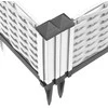 Sodo lovelis su kuoliukais, baltas, 42,5x42,5x28,5cm, PP