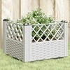 Sodo lovelis su kuoliukais, baltas, 43,5x43,5x43,5cm, PP