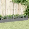 Sodo lovelis su kuoliukais, pilkas, 363,5x43,5x43,5cm, PP