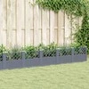Sodo lovelis su kuoliukais, pilkas, 363,5x43,5x43,5cm, PP