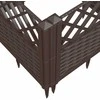 Sodo lovelis su kuoliukais, rudas, 123,5x43,5x43,5cm, PP