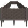 Sodo lovelis su kuoliukais, rudas, 362,5x42,5x28,5cm, PP