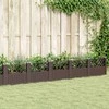 Sodo lovelis su kuoliukais, rudas, 363,5x43,5x43,5cm, PP