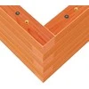 Sodo lovelis, vaško rudas, 110x40x23cm, pušies masyvas