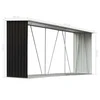 Sodo malkinė, antracito, 330x84x152cm, galvanizuotas plienas