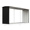 Sodo malkinė, antracito, 330x92x153cm, galvanizuotas plienas