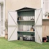Sodo pašiūrė, antracito, 116x45x175cm, galvanizuotas plienas