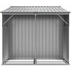 Sodo pašiūrė, pilka, 277x192,5x179cm, galvanizuotas plienas