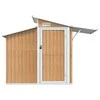 Sodo pašiūrė, ruda, 270x130x208,5cm, galvanizuotas plienas