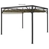 Sodo pavėsinė su įtraukiamu stogu, taupe spalvos, 3x3m, 180g/m²